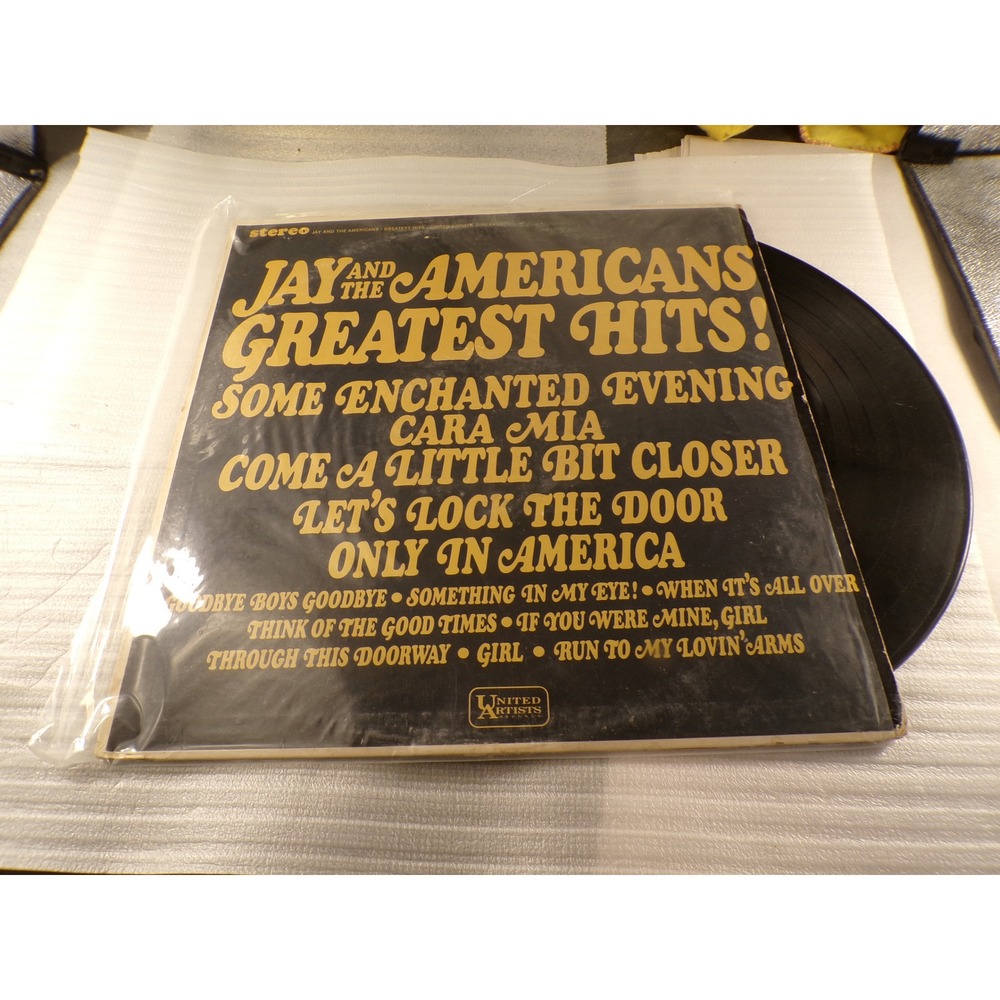 Jay and the Americans Greatest Hits Vinyl LP United Artists UAS 6466 Stereo 1966